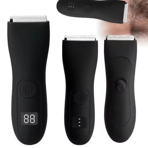 Mens Body Hair Trimmer for Men Balls Women Lady Shaver Hair Removal Bikini Trimmer Groin & Body Shav