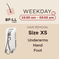 [E-voucher] Meko Bfill Clinic Weekday Hair Removal Size XS บัตรกำนัลดิจิทัล เมโกะ บีฟิล คลินิก กำจัด