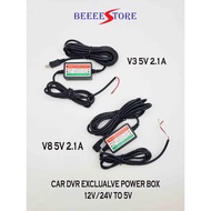 DC TO DC CONVERTER STEP DOWN DC12V 24V TO 5V CONVERTER POWER 12V / 24V TO 5V 2.1A IN-CAR CHAGER WIRE