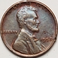 one cent 1952 amerika koin error