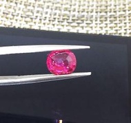 愛琴海珠寶批發～天然無燒紅寶1.497克拉無處理紅寶石CUSION裸石~火光好螢光強~附聯合寶石鑑定書