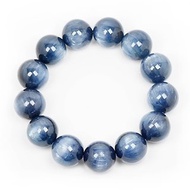 【正佳珠寶】藍晶石 頂級貓眼泛藍 16mm 藍晶石手珠