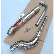 Daeng4 1set Canister BIG elbow 51mm open specs exhaust pipe for Wave 125 Xrm 110/125 Wave 100/115 Rs