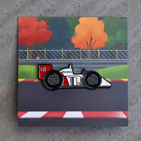 1988 Senna MP4/4 F1 Car Enamel Pin