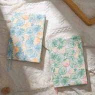 Cream strawberry fabric book cover A5 A6 handmade book cover adjustable notebook book cover