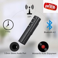 ตัวรับสัญญาณบูลทูธแบบพกพา Car Bluetooth AUX 3.5mm Jack Bluetooth Receiver Handsfree Call Bluetooth Adapter Car Transmitter Auto Music Receivers เปลี่ยนลำโพงธรรมดา เป็นลำโพงบูลทูธ