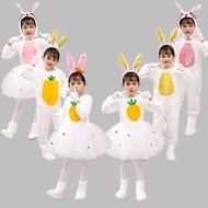 Day Children's Bunny Costume Animal Costume Little White Bunny Dance Costume Toddler Animal Costume 