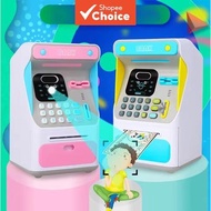 Simulated Facial Recognition Password Unlocking Money Bank ATM Machine Money Bank Children's Toys