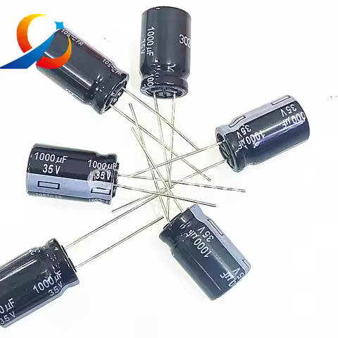 10PCS FR 35V1000UF Volume 12.5X20MM Electrolytic Capacitor Low ESR EEUFR1V102 1000UF 35V NEW