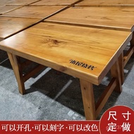 Multi-person Dining Table and Chairs for Barbecue in Wooden House Dining Table and Chairs Solid Wood