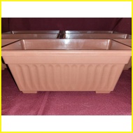 ❈ ஐ ☼ 5PCS LARGE brown rectangle pots for plants 32x15x13 cm / paso / garden pot / PECHAY & LETTUCE