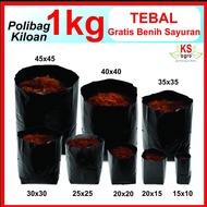 Polybag/ Polybag 1 Kg, 10x15 15X15 20+320 25 3, 25 30 3 30 CM 40x40