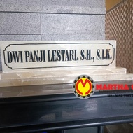 PAPAN NAMA MEJA ONYX, NAME TAG MEJA KANTOR ONYX MARMER