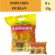 POPCORN DURIAN [15G*8'S] /POPCORN JAGUNG PERISA DURIAN  (BUNDLE SNACKS)