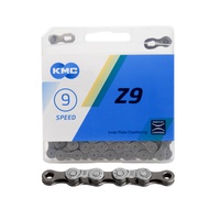 KMC Z9 Bicycle Chain 9 Speed 116L With Box Missing Links Connector Nickel For MTB Road Bike