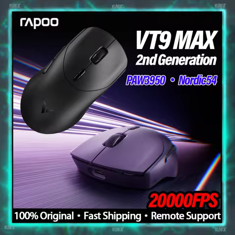 RAPOO VT9 Max Gen2 Gaming Mouse 2.4g 8000Hz Polling Rate 20000FPS Full Power E-Sport Firmware Accura