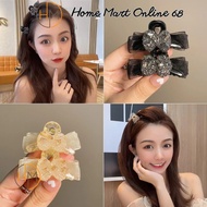 HM62185 Korean Fashion Double-Sided Rhinestone Bow Hair Clip HM68