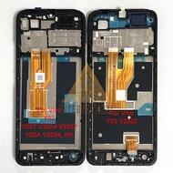 Original For Vivo Y02 LCD Y02T V2254 V2252 Display Y02A Screen+Touch Panel Digitizer Frame For Vivo