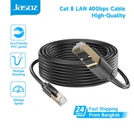 ส่งจาก กทมJasoz CAT8 Ethernet Cable สายอินเตอร์เน็ต สาย RJ45 For PC แล็ปท็อป เราเตอร์ 8เมตร-20เมตร