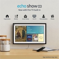 아마존 Echo Show 15 알렉사와 Fire TV가 내장된 풀 HD 15.6인치 스마트 디스플레이 원격 포함