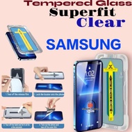 LAYAR Tempered Glass Superfit Clear Bening Samsung A74 A90 A91 F12 F15 F16 F22 F23 F32 F41 F42 4g 5g