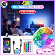 USB Rgb Led Strip Light 5050 Remote/Bluetooth Music Sync Led Light Strips for TV PC Backlight Gaming