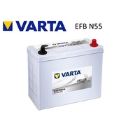 Varta Car Battery N55/80B24L VARTA EFB 55AH CCA - 500Amps