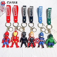 CHINK  Doll Toy,   Cartoon Keychain,  Schoolbag Classic   Man Hulk Key Pendant Car Interior Accessory