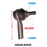 S2U Steering Rack Tie Rod End Outer Inner Nissan Frontier D22 48520-3S525 48570-3S525 Kepala Ball Jo