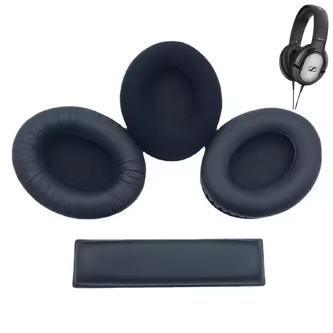 For Sennheiser HD201 HD201S HD180 HD206 Earmuffs Headband Protective Cover Sponge Ear Pad Headphone 