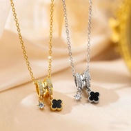 4-Petal Flower Necklace Good Meaning Can Be Worn Every Day Women's Accessories
