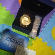 Seiko 5 Automatic 21 Jewels SNKN62K1 Stainless Steel Gold