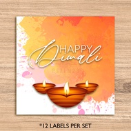 Non-Custom order: Diwali Stickers Labels Deepavali Sticker Labels Happy Deepavali Festival of Lights