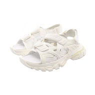 【สินค้ามือสอง】 บาเลนเซียก้า BALENCIAGA รองเท้าแตะ TRACK รุ่น 617543 สีขาว หนัง สำหรับผู้หญิง สภาพ A