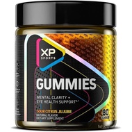 Performance Sports Gummies – Mental Clarity & Eye Health Support, Sour Citrus Jujube Flavor, Cogniti