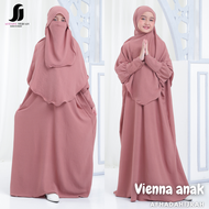 Afhadahijrah - Gamis anak perempuan model kaftan vienna set cadar poni terbaru baju dan hijab pashmi