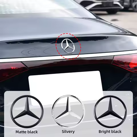 9cm ABS Car Rear Decal Trunk Emblem Sticker For Mercedes Benz S320 W164 W203 W204 W168 C180 E320 A20