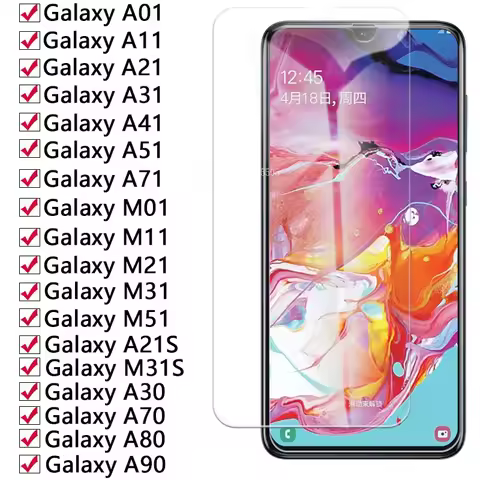 9H Tempered Glass For Samsung Galaxy A01 A11 A21 A31 A41 A51 A71 M01 M11 M21 M31 M51 A21S M31S A70 S