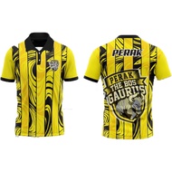 [Ready Stock] Tshirt Retro Collar The Bos Gaurus v2 Sublimation /AB Eboq Microfiber Jersi / PERAK Je