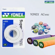 YONEX AC102C Super Grap: 3-Pack Original Over Grips with 10 Bold Colours for Badminton