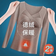 Quality Really Zander Fleece Thermal Top Women's Underwear Seamless Double-Sided Brushed Bottoming S