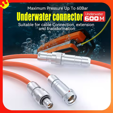 600 Meters Deep Sea Underwater Robot Connector Docking Extend Cable Contact Watertight IP68 FVG PVG 