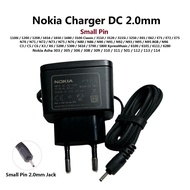 Nokia Ac Small Pin 2.0mm Travel Charger For N70 1200 N95 6100 6111 6280 Asha 303 305 306 308 309 310