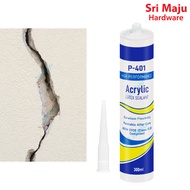 Maju P-401 White Acrylic Latex Sealant 480g Multi Gap Filler Wall Crack Gap Filler Putty Wall Cover Cicak Lipas