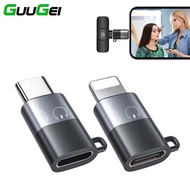 Guugei Type C/iOS OTG Adapter Fast Charging Converter Data Transfer Adapter For Lavalier Microphone