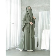 NEWEST AYRA ABAYA HIJAB SET GAMIS NEWEST SIMPLE LUXURIOUS ELEGANT CRINKLE AIRFLOW MATERIAL