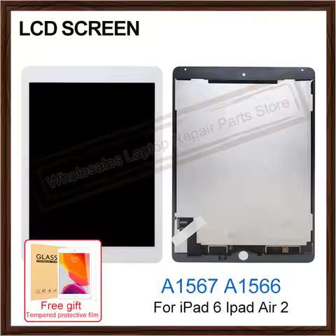 9.7" LCD Screen For Apple iPad 6 Ipad Air 2 A1567 A1566 LCD Touch Screen Dispaly Digitizer Assembly 
