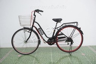 จักรยานแม่บ้านญี่ปุ่น - ล้อ 27 นิ้ว - มีเกียร์ - สีดำ [จักรยานมือสอง]