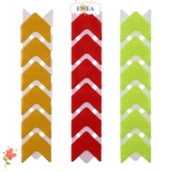 EWEA 36Pcs Safety Warning Stripe Adhesive Decals, Arrow 4*4.5cm Strong Reflective Arrow Decals, Red + Yellow + Green Night Visibility Diamond Grade Stickers Reflective Stickers