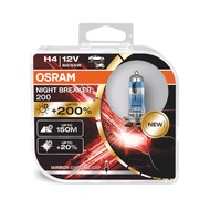 H4 night breaker lamp bulb 64193NB200 - OSRAM Night Breaker 200% H4